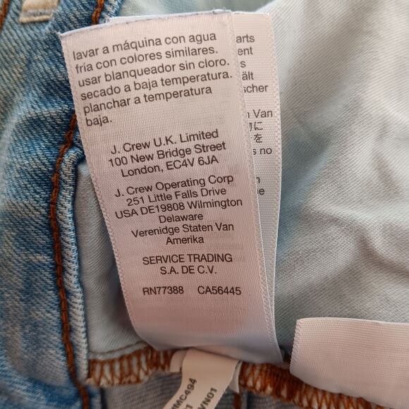 MADEWELL Perfect Vintage Jeans Women’s P SZ 30P Distressed Raw Hem Light Wash - Picture 11 of 14